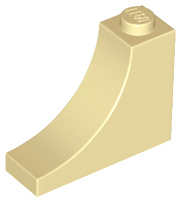 Brick Curved 1 x 3 x 2 Inverted [Inside Bow] in Tan