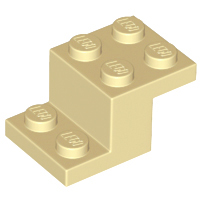 Bracket 3 x 2 x 1 1/3 with Pin Bottom in Tan