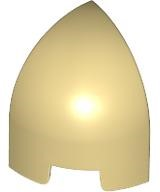 Brick Round Curved 1 x 1 x 1 1/3 Quarter Dome in Tan