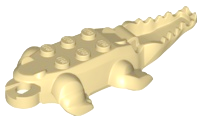 Animal Body Part, Alligator / Crocodile Body New Style in Tan