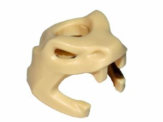 Headdress Snake Skull in Tan