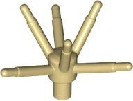 Plant, Flower Stem with Bar and 6 Stems in Tan