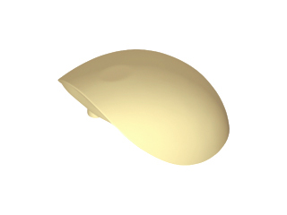 Large Figure Shoulder Cover, Armor, Round, Smooth [Plain] in Tan