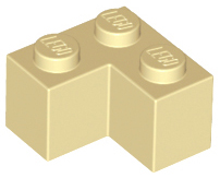 Brick 2 x 2 Corner in Tan