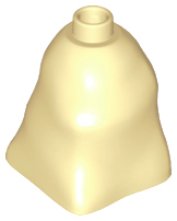 Duplo Brick 2 x 2 x 2 Bag Shaped [Plain] in Tan