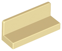 Panel 1 x 3 x 1 in Tan
