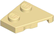 Wedge Plate 2 x 2 Left in Tan