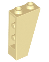 Brick Sloped Inverted 75° 2 x 1 x 3 in Tan