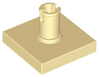 Tile Special 2 x 2 with Top Pin in Tan