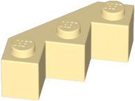 Brick Wedged 3 x 3 Facet in Tan