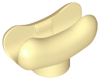 Food Hot Dog Bun in Tan