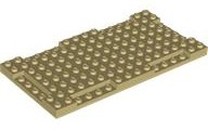 Plate Special 8 x 16 x 2/3 with Six Recessed Edges in Tan