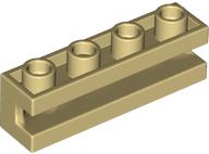Brick Special 1 x 4 with Groove in Tan