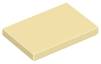 Tile 2 x 3 in Tan