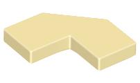 Tile Special 2 x 2 Corner with Cut Corner - Facet in Tan