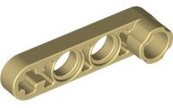 Technic Beam 1 x 4 Thin with Stud Connector in Tan