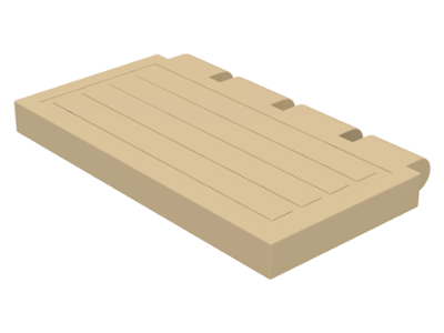 Hinge Train Gate 2 x 4 in Tan