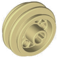 Wheel Rim 24 x 14 VR with Center Axle Hole in Tan
