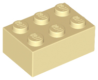 Brick 2 x 3 in Tan