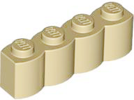 Brick Special 1 x 4 Palisade [aka Log] in Tan