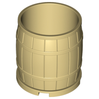 Barrel 4 x 4 x 3.5 in Tan