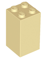 Brick 2 x 2 x 3 in Tan