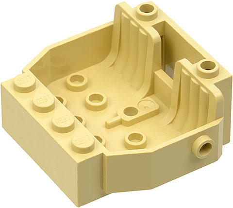 Vehicle Base 6 x 5 x 2 [2 Seats] in Tan