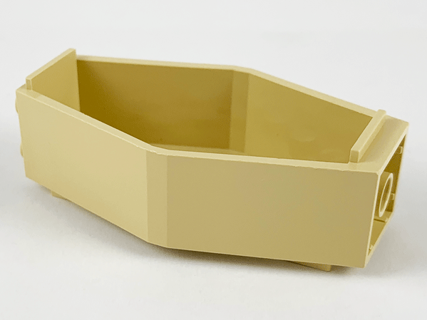 Sarcophagus / Coffin 2 x 4 x 6 Bottom in Tan