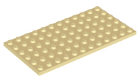 Plate 6 x 12 in Tan