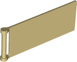 Flag 7 x 3 with Rod in Tan