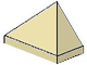 Brick Sloped 45° 2 x 1 Triple with Ovoid Bottom Pin in Tan