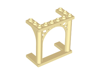 Brick Arch 3 x 6 x 5 Ornamented in Tan