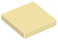 Tile 2 x 2 with Groove in Tan