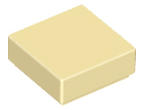 Tile 1 x 1 with Groove in Tan