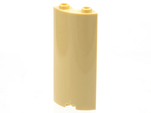 Cylinder Quarter 2 x 2 x 5 (Wall) in Tan