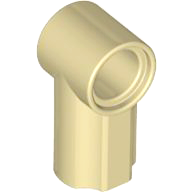 Technic Axle and Pin Connector Angled #1 in Tan