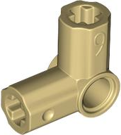 Technic Axle and Pin Connector Angled #6 - 90° in Tan