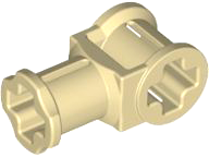 Technic Axle Connector with Axle Hole in Tan
