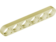 Technic Beam 1 x 6 Thin in Tan
