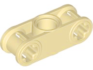 Technic Axle and Pin Connector Perpendicular 3L with Centre Pin Hole in Tan