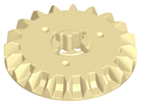 Technic Gear 20 Tooth Bevel in Tan