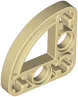 Technic Beam 3 x 3 L-Shape with Quarter Ellipse Thin in Tan