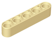 Technic Beam 1 x 5 Thick in Tan