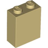 Brick 1 x 2 x 2 with Inside Stud Holder in Tan