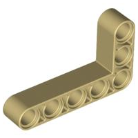 Technic Beam 3 x 5 L-Shape Thick in Tan