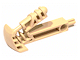 Large Figure Foot, Wedge 3 x 7 x 3 in Tan