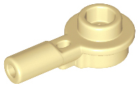 Plate Special Round 1 x 1 with Hollow Stud and Horizontal Bar 1L in Tan