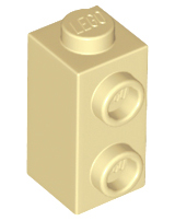 Brick Special 1 x 1 x 1 2/3 with Studs on 1 Side in Tan