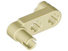 Technic Beam 3 x 0.5 Liftarm with Boss and Pin / Crank in Tan