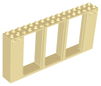Frame 2 x 16 x 6 with Knobs in Tan